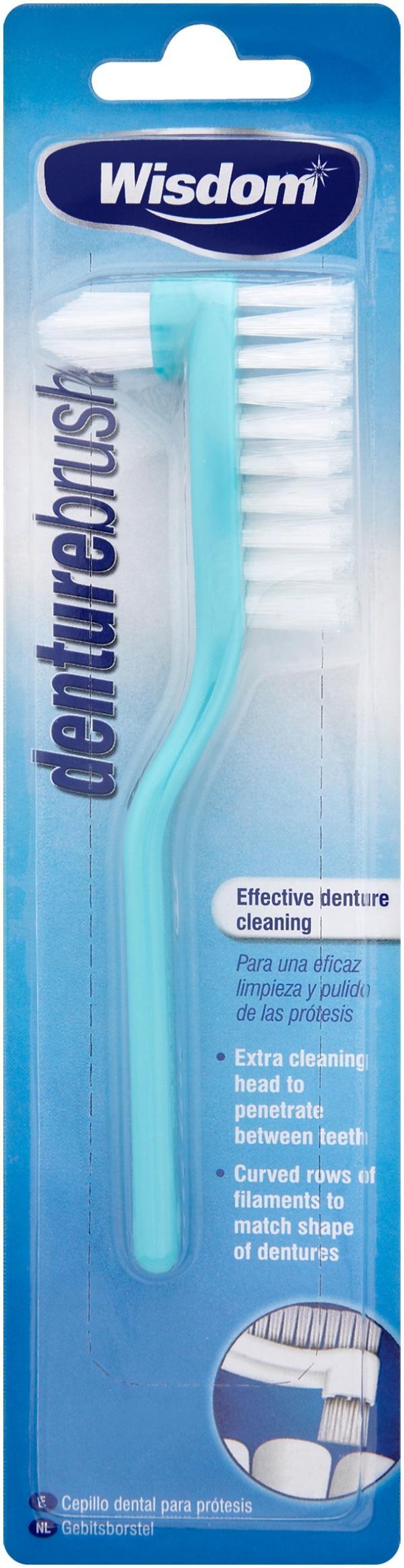 Wisdom Denture Brush in packaging