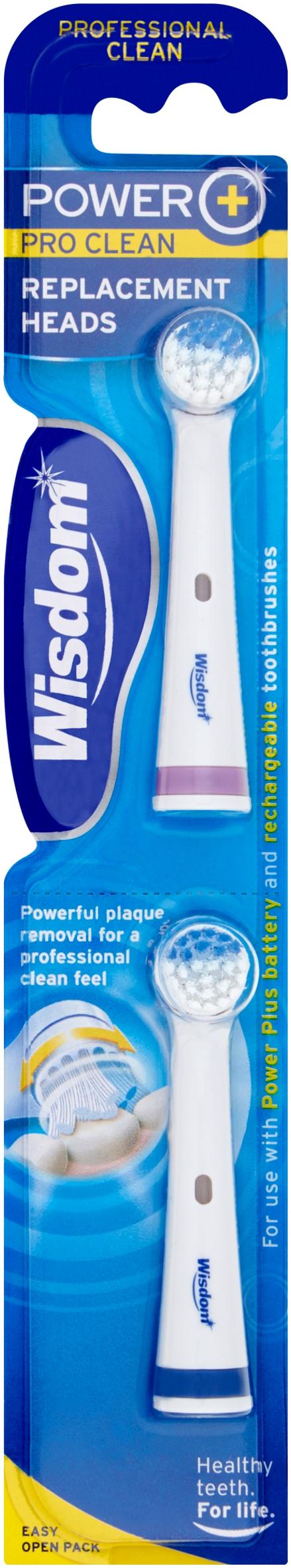 Wisdom Power Plus Replacement Heads in packaging