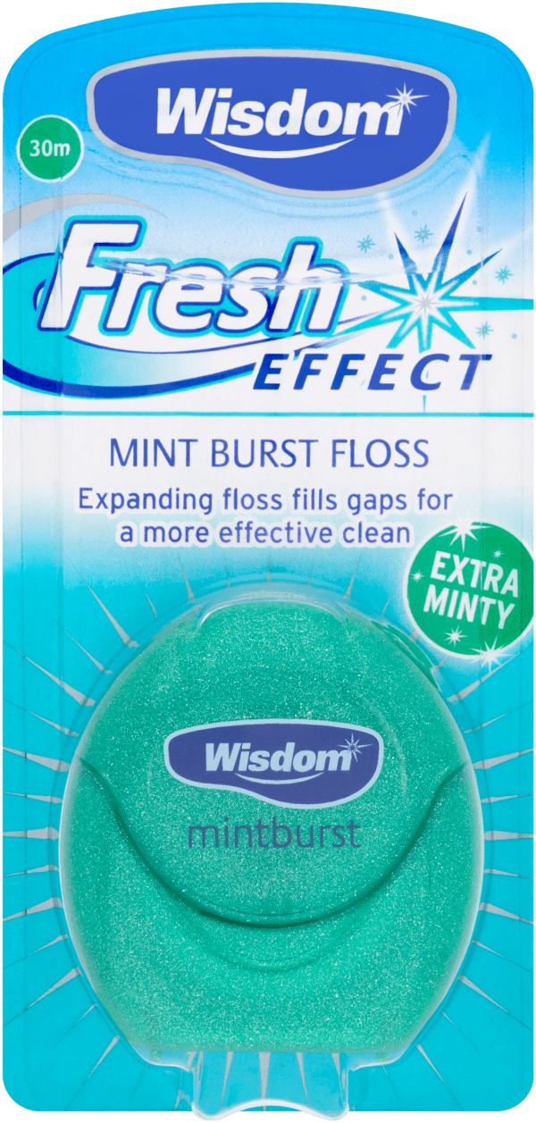 Wisdom Fresh Effect Floss in packaging