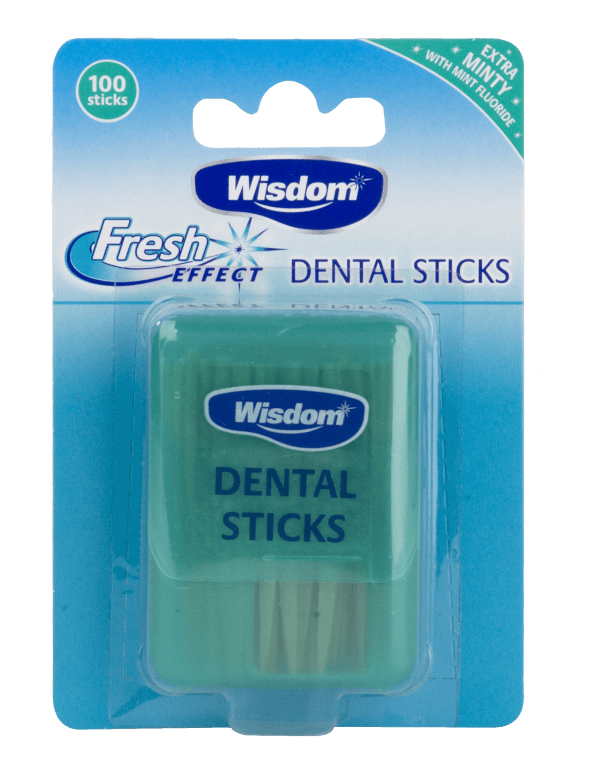 Wisdom Dental Sticks in packaging