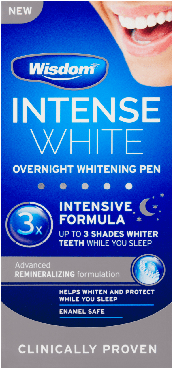 Wisdom Intense White Overnight teeth whitening pen