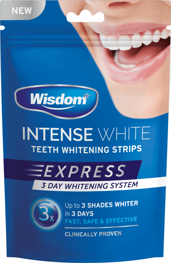 Intense White Teeth Whitening Strips Express 3 Day System